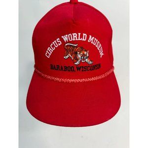 Circus World Museum Trucker Cap OS Red Souvenir 60% Cotton, 40% Polyester